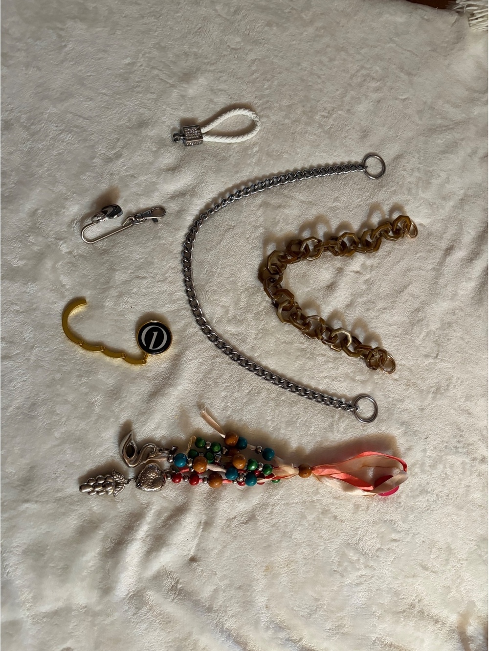 Women's purse accessories charms chains purse holders key chain decor